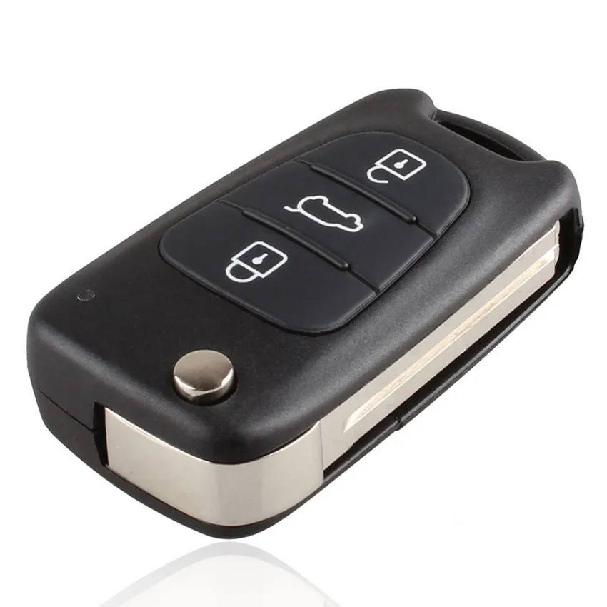 Чехол книжка с 3 кнопками для KIA SORENTO SPORTAGE CERATO RIO|shell replacement|shell kiashell key |