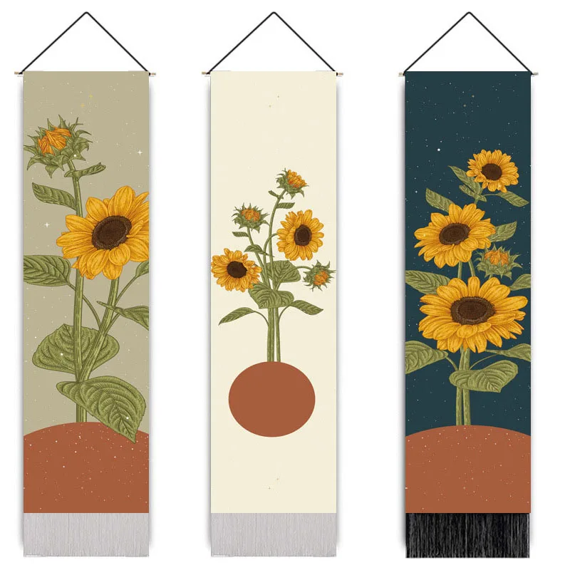 

Подвесная картина с подсолнухом Ван Гога, картина в скандинавском стиле, для дома, гостиной, камина