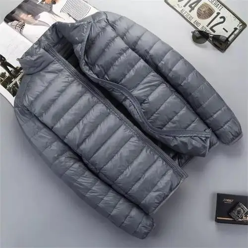 Новинка плюс 9XL 10XL 11XL пуховое пальто большие размеры, для мужчин 90% ультра легкий пуховик для мужчин Lightweigh теплое пальто с капюшоном Перо парка - Color: L19-D16