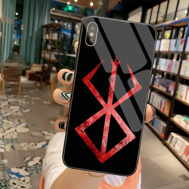 yjzfdyrm berserk anime guts griffith soft phone case tempered glass for iphone 11 pro xr xs max 8 x 7 6s 6 plus se 2020 case free global shipping