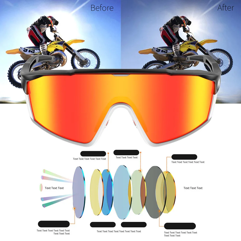 

2021 New Sports Cycling Glasses Outdoor Windproof Eye Protection Goggles Sunglasses Men/Women UV400