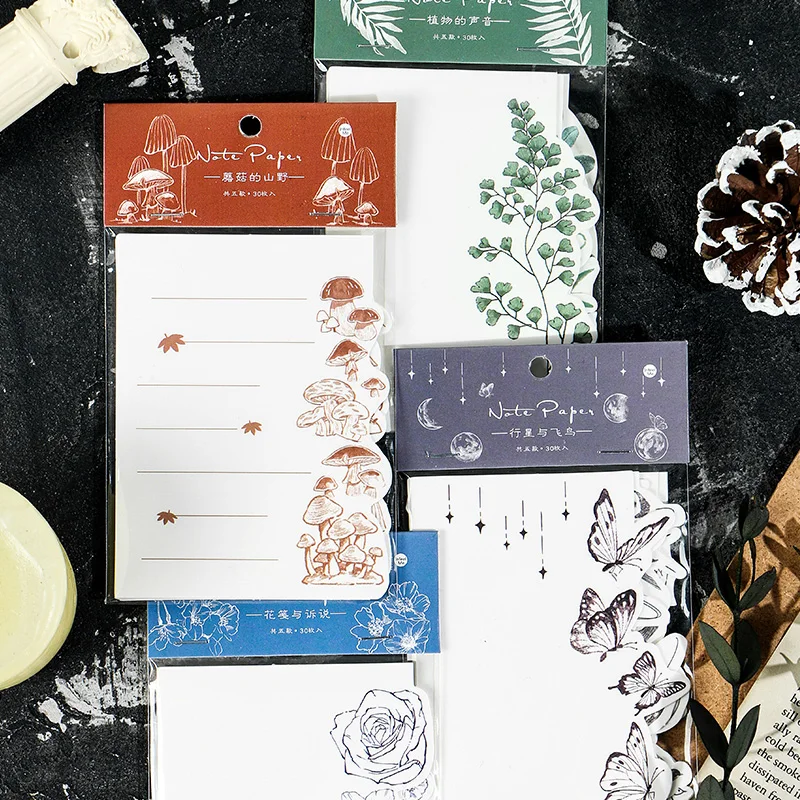 Блокнот для заметок в стиле ретро Натуральная Коллекция клейкие заметки с