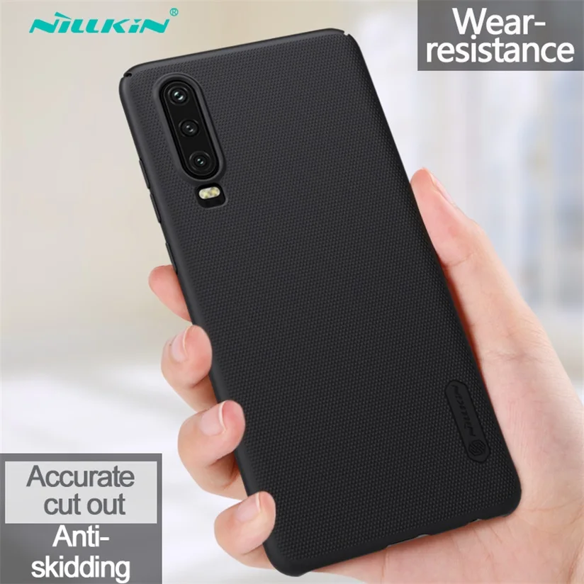 Для huawei P20 P30 Pro чехол Nillkin чехол Высокое качество Супер Матовый Щит Жесткий PC телефон задняя крышка для huawei P30 Lite Nova 4e - Цвет: Black