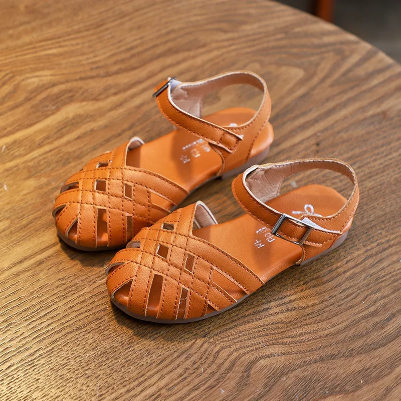 Детские летние сандалии босоножки для маленьких девочек обувь принцессы с