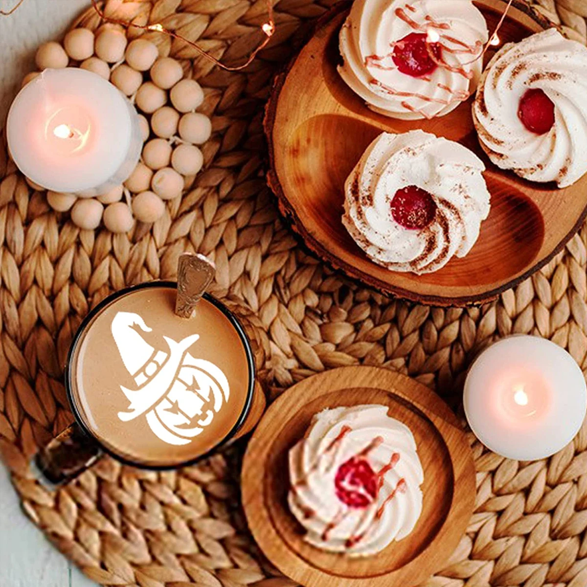 Трафарет для торта на Хэллоуин 30 шт. трафарет печенья форма тыквы помадки кофе