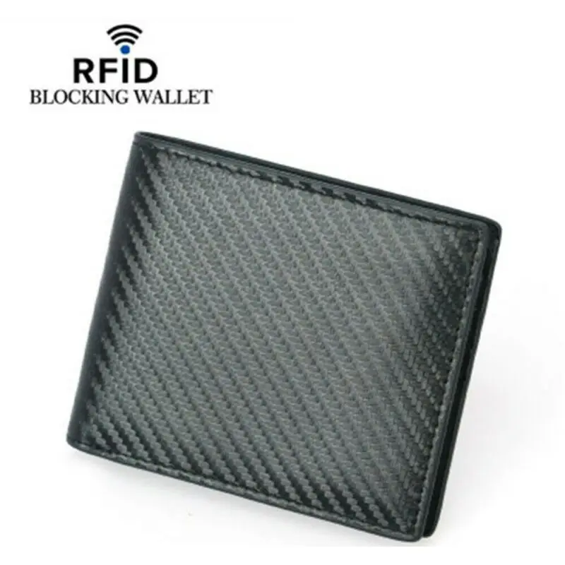 Мужской кожаный бумажник дизайнерский безопасный Бесконтактный RFID кошелек с