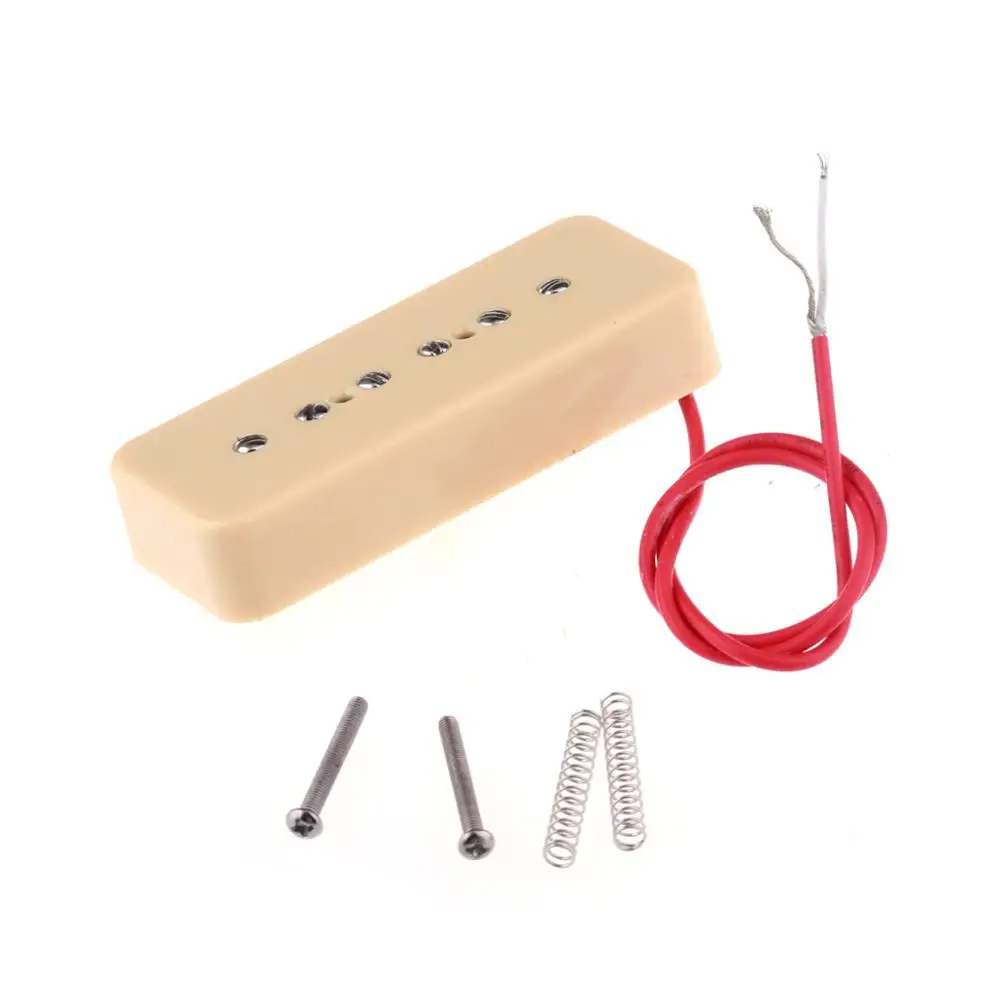Musiclily 52 мм P90 Soapbar одна катушка Пикап для гитарного моста крем|pick guard|p bass pickguardbass
