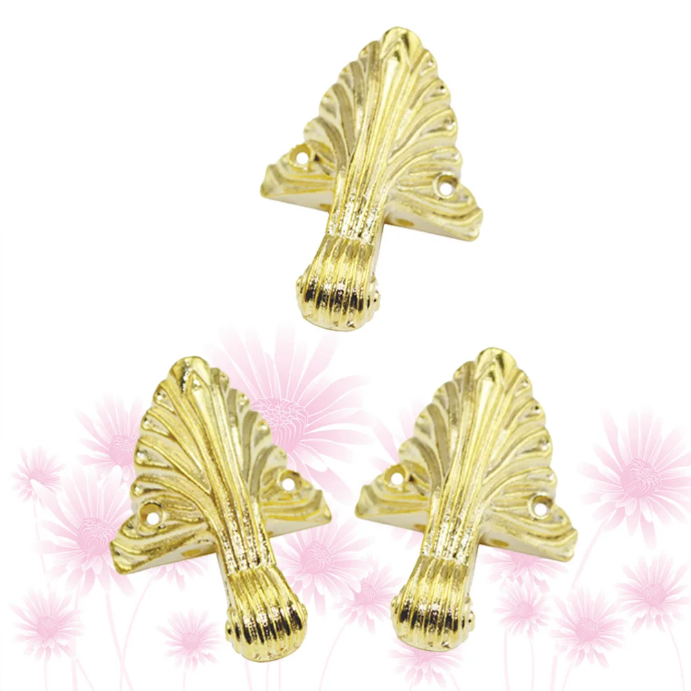 

8CPS Table Corner Furniture Practical Foot Pad Alloy Foot Foot Furniture Accessories Bronze Color