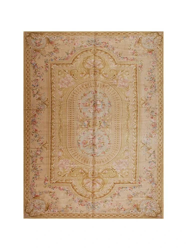 Goede Europese Savonnerie Dik En Pluche Bloemen Trellis Ontwerp Tapijt Zwaargewicht Antieke Decor Turkije Wol Breien Tapijten