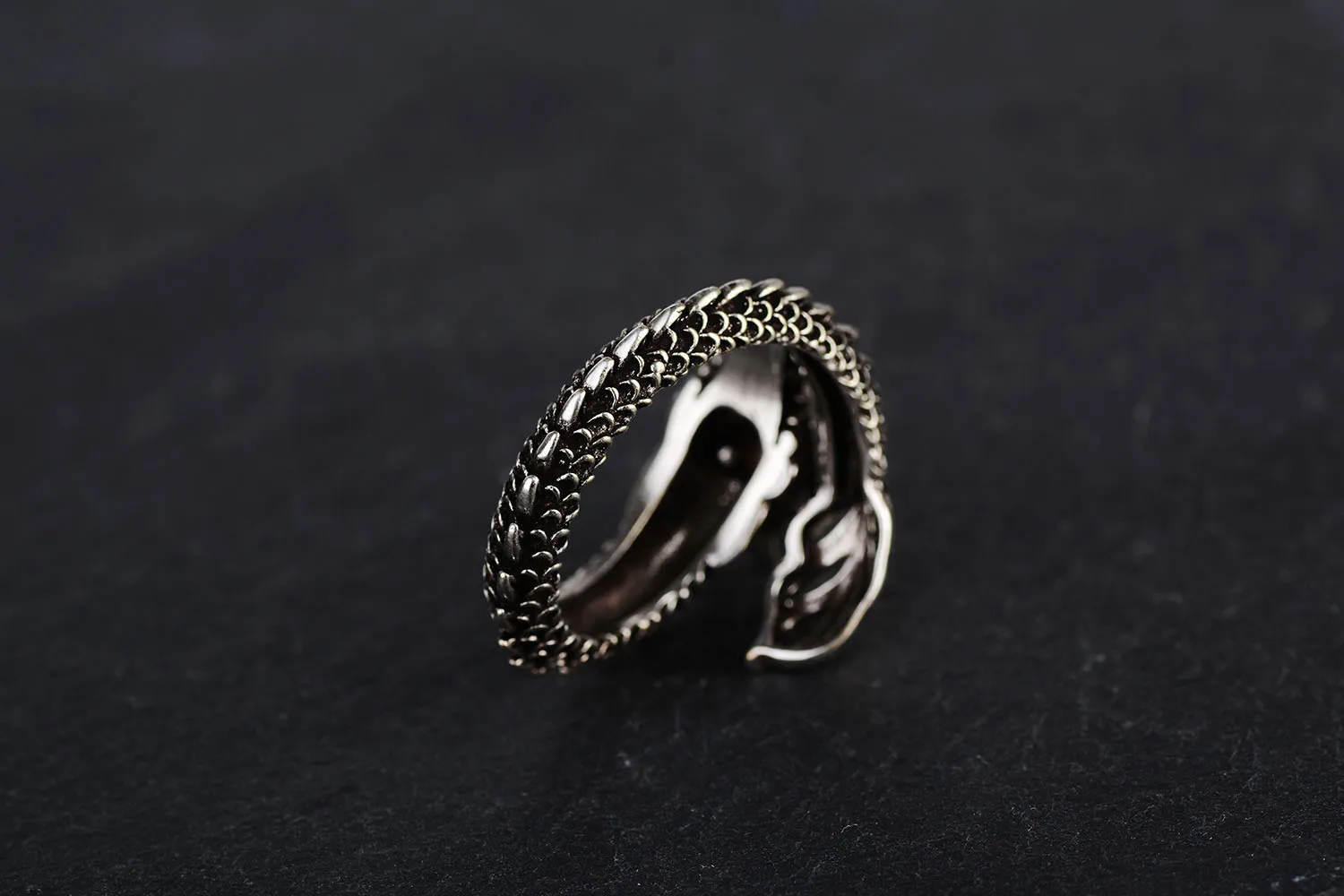 Мужское кольцо с имитацией дракона этническое из сплава в китайском стиле ретро