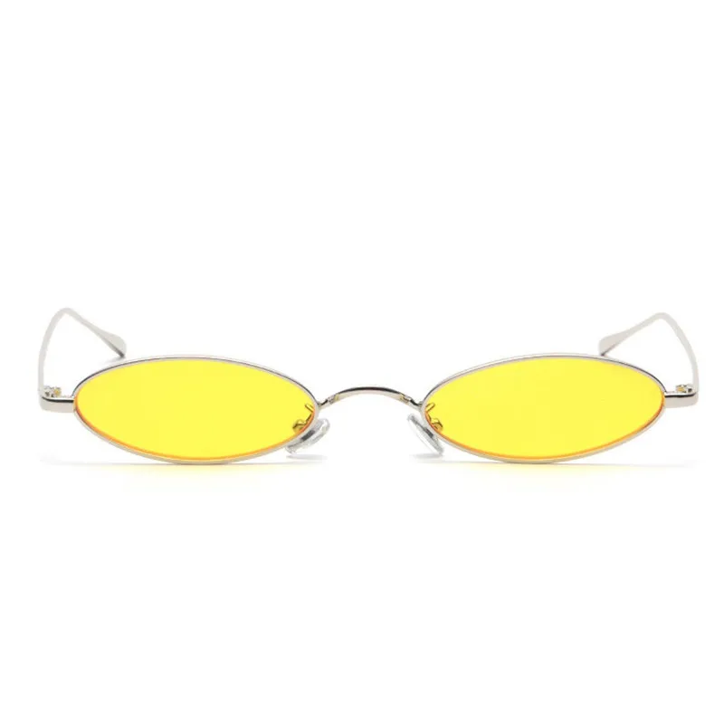 Овальные очки для вождения в металлической оправе винтажные маленькие