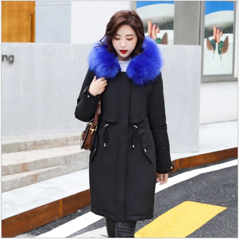 Новинка 2020 зимняя куртка женская искусственная меховая парка с воротником