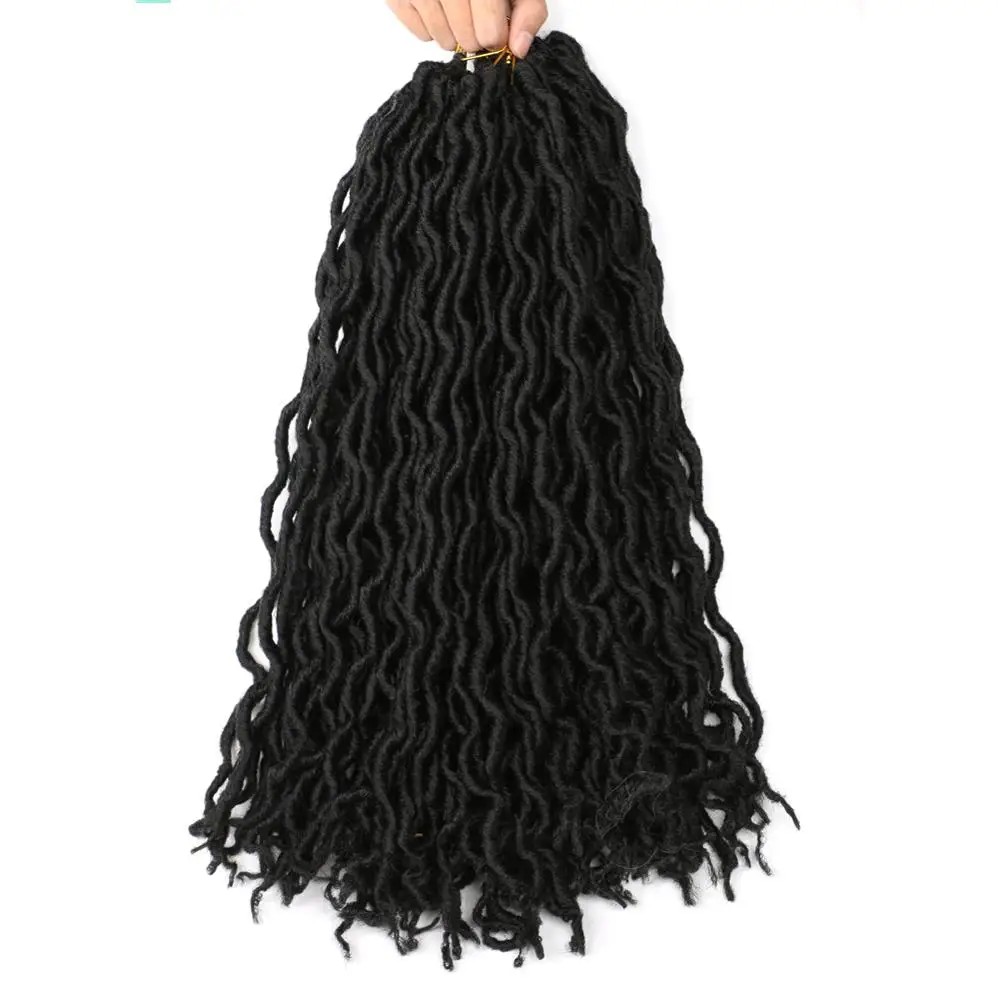 

Gypsy Locs Soft Dreads Hair Extensions Dreadlocks 80g 18 Strands/Pack Synthetic Braiding Hair Extension Reshowbeauty
