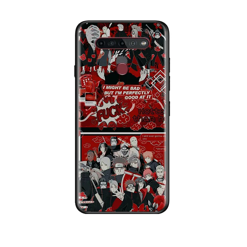 

Hot Anime Pain Obito For LG G8 V30 V35 V40 V50 V60 Q60 K40S K50S K41S K51S K61 K71 K22 ThinQ 5G TPU Silicone Black Phone Case