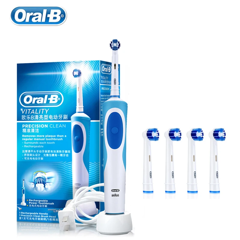 

Электрическая зубная щетка Oral-B, перезаряжаемая зубная щетка для ухода за полостью рта, ультразвуковая зубная щетка для точной чистки, 2D вра...