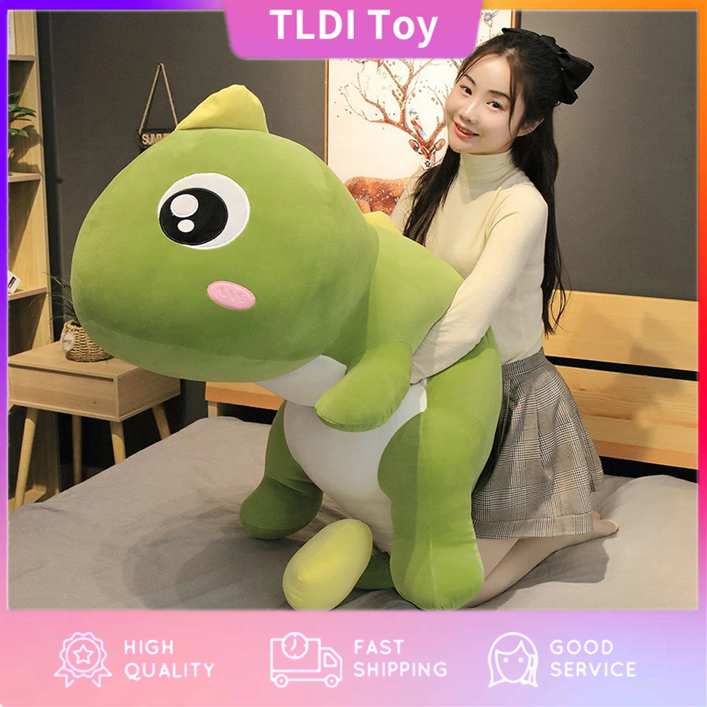 

Cute Big Size Long Dinosaur Plush Toy Lovely Soft Anime Animal Dinosaur Stuffed Kawaii Room Decor Doll Pillow Toy for Kids Girl