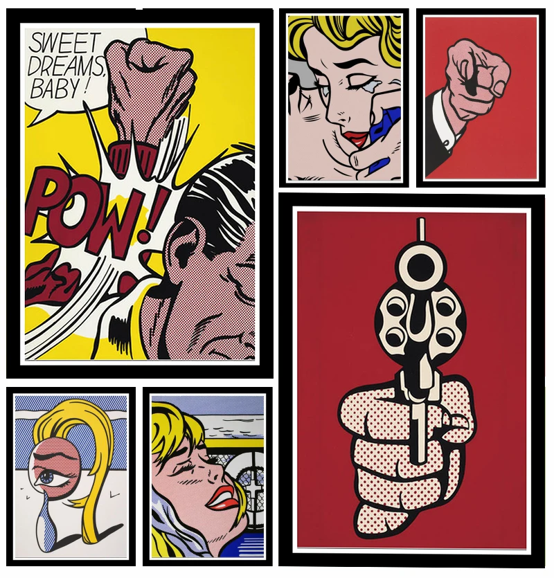 Идеальная художественная картина JL Pop Art Рой Лихтенштейн художественный постер