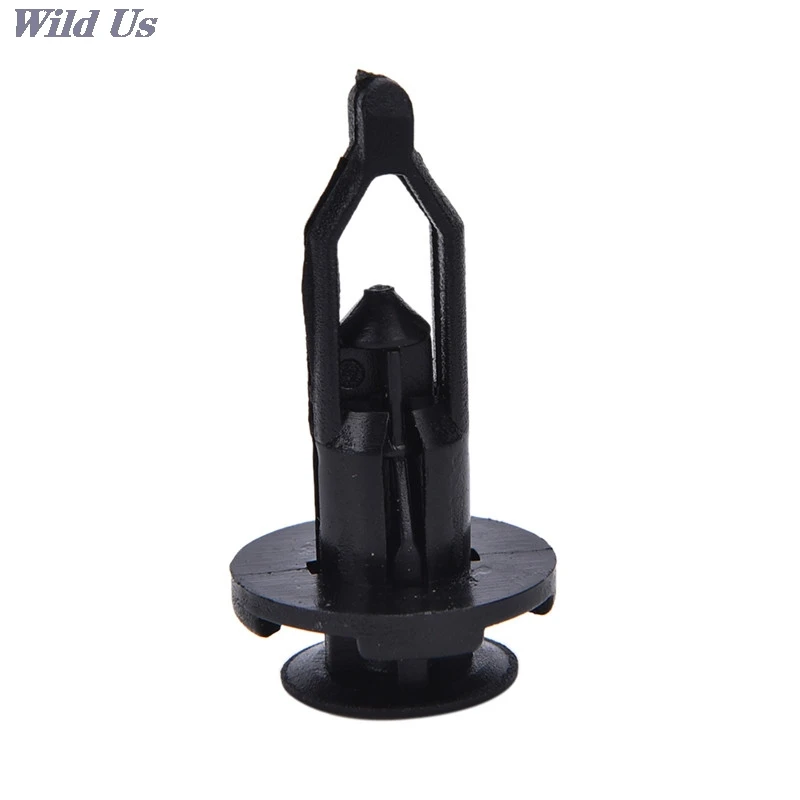 

New 100X 9mm Black color Car Door Trim Fender Clips Plastic Rivets Fastener for Toyota