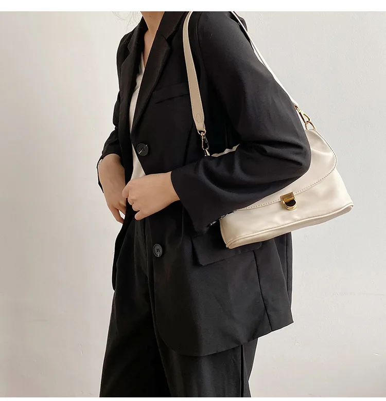 

Soild Color Folds Ladies Square Bag Smple Female Tote Bag Soft PU Leather Woman Shoulder Bag Niche Design Crossbody Bag Satchel