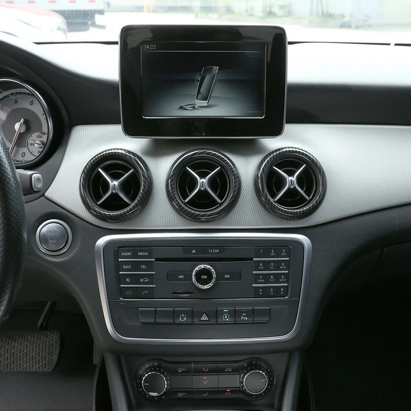 5 шт. углеродное волокно кондиционер вентиляционное отверстие крышка отделка