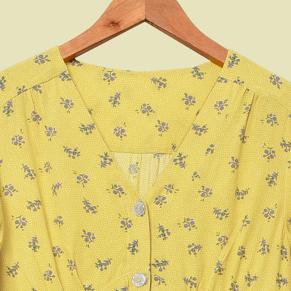 В стиле ретро Женская обувь на каждый день с цветочным принтом Платье 2020 сезон: