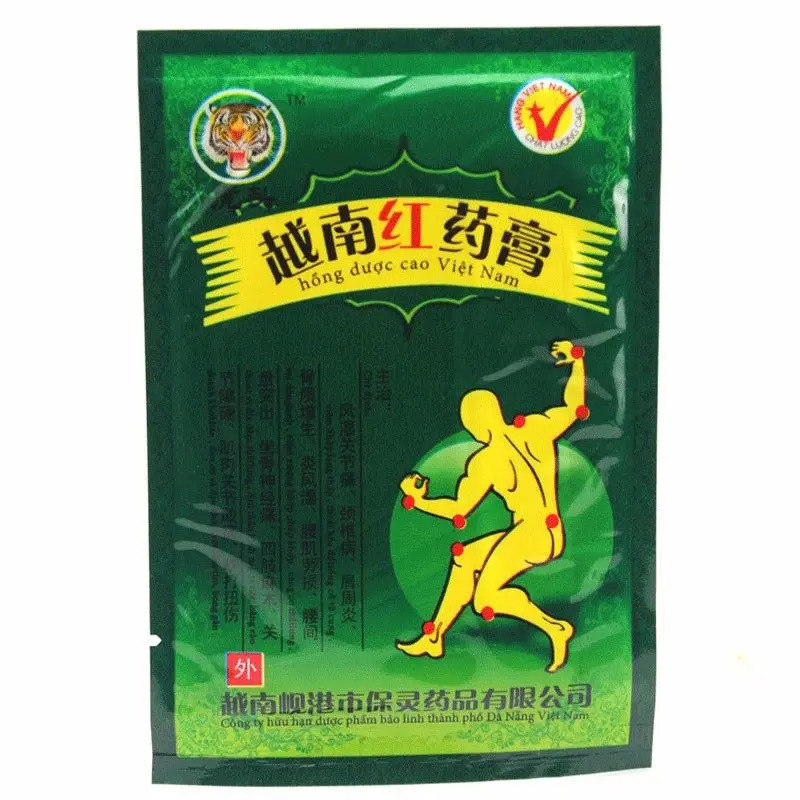 

CN Herb 40Pcs Vietnam Red Tiger Balm Pain Patch Muscle Shoulder Neck Arthritis Chinese Herbal Medical Plaster patches