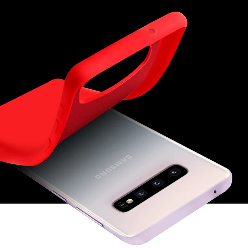 Жидкий силиконовый чехол для Samsung Galaxy S8 S9 S10 Plus S7 Edge Note 8 9 10 Pro A10 A20E A30 A40 A50 A60 A70 A80 M10 M20
