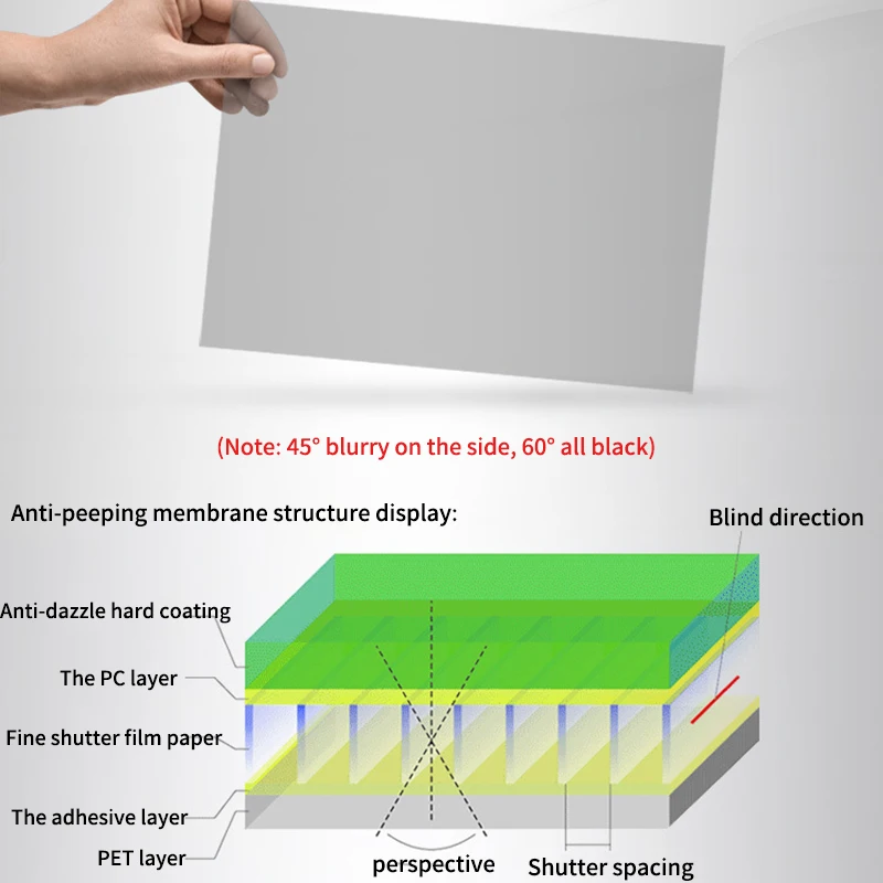 privacy filter anti glare screen protector protective film for 169 laptop computer computer privacy film 75 light free global shipping