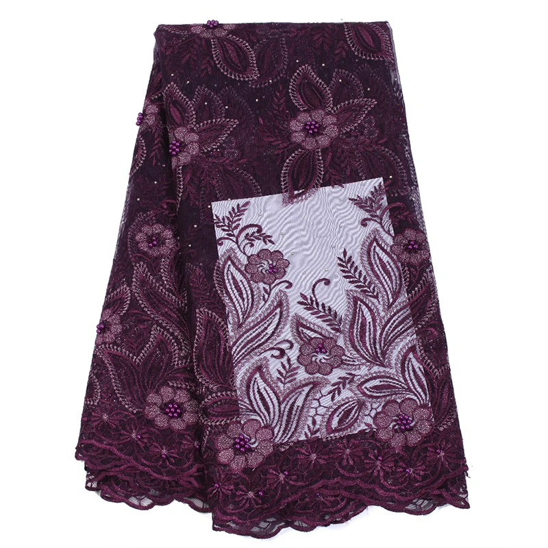 2020 Высококачественная нигерийская кружевная ткань французская тюль вышитые