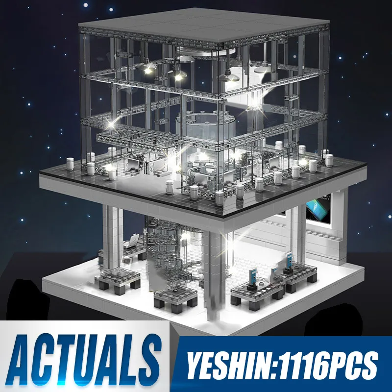 DHL модель со светодиодсветильник Apple Store наборы строительных блоков кирпичи