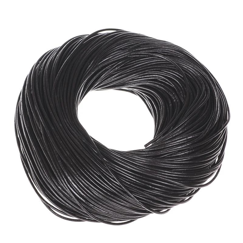 45 м 2 мм натуральный Цвет Натуральная кожа шнур с круглым сечением для кроссовок