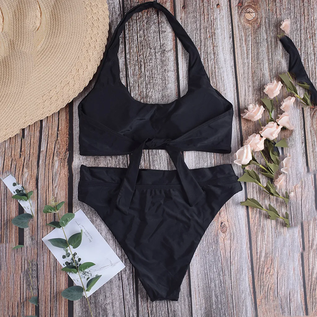 Пляжный купальник спортивный стиль сексуальный женский купальный топ из двух