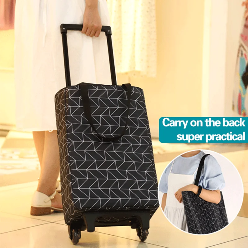 Изолированная складная сумка для покупок женская большая хранения портативная