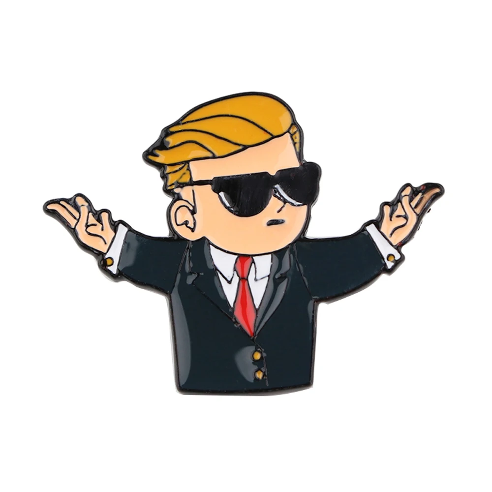 

K3056 Wall Street Funny Game Metal Enamel Pin and Brooches Bag Clothes Lapel Pin Badge Brooch Denim Shirt Lapel Pins