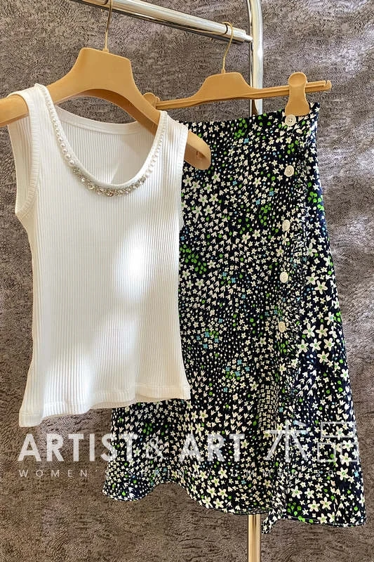 

Pure Silk Skirts Womens 2021 Summer 100% Pure Silk Floral Printed Midi Skirt Korean Fashion Elegant Jupe Femme