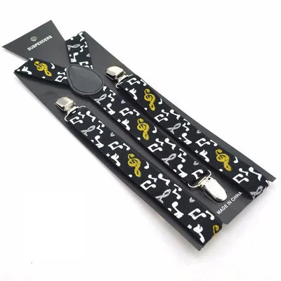 Мужские подтяжки FOXMOTHER черный Регулируемый ремень с подтяжками для гитары