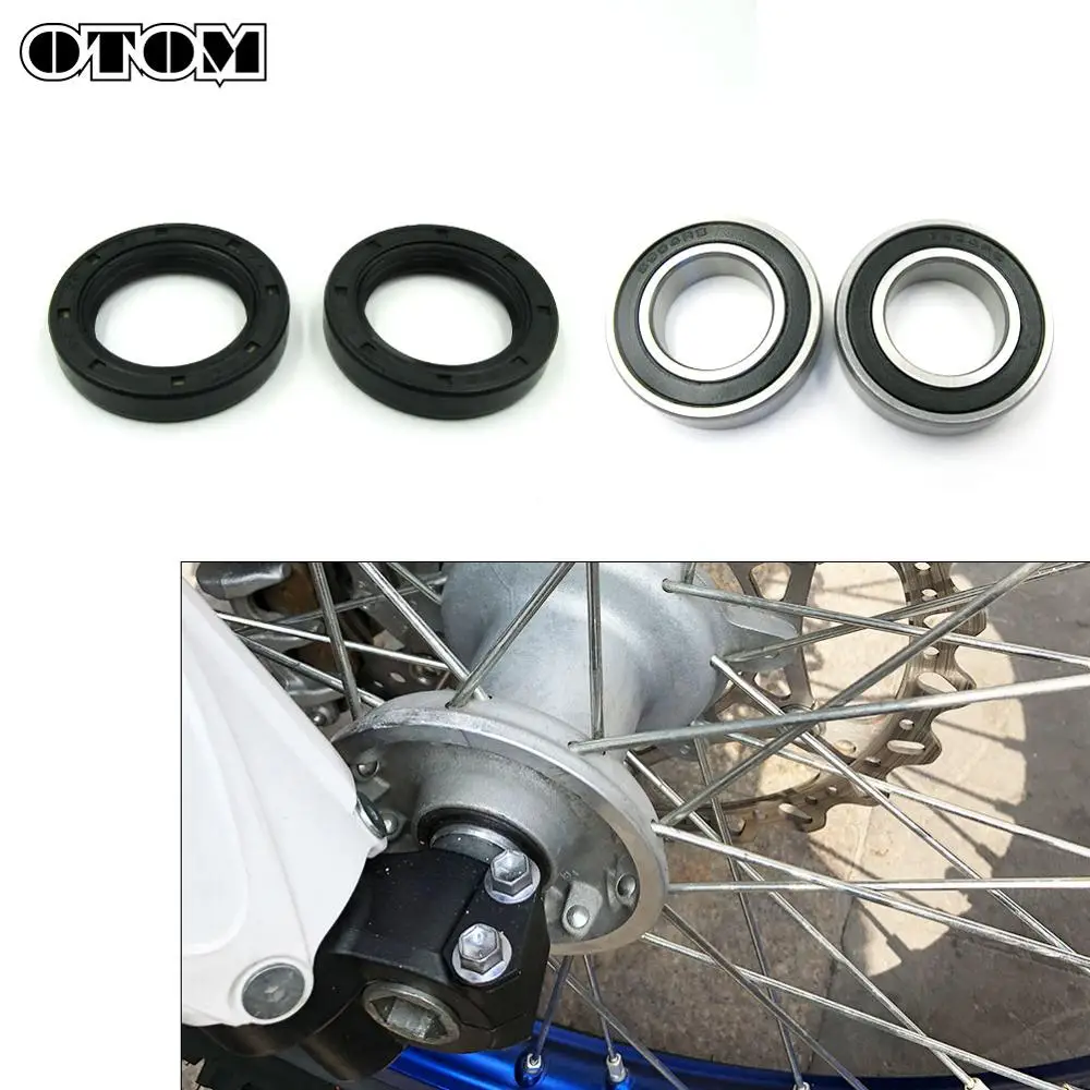 

OTOM For YAMAHA WR250F WR426F WR450F YZ125 YZ250F YZ400F Motorcycle Front Wheel Hub Oil Seal Bearing Set