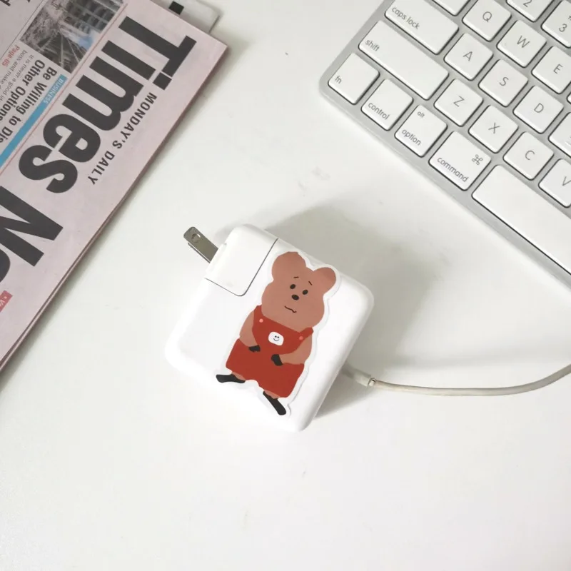 Милые водонепроницаемые наклейки в Корейском стиле с изображением кота медведя