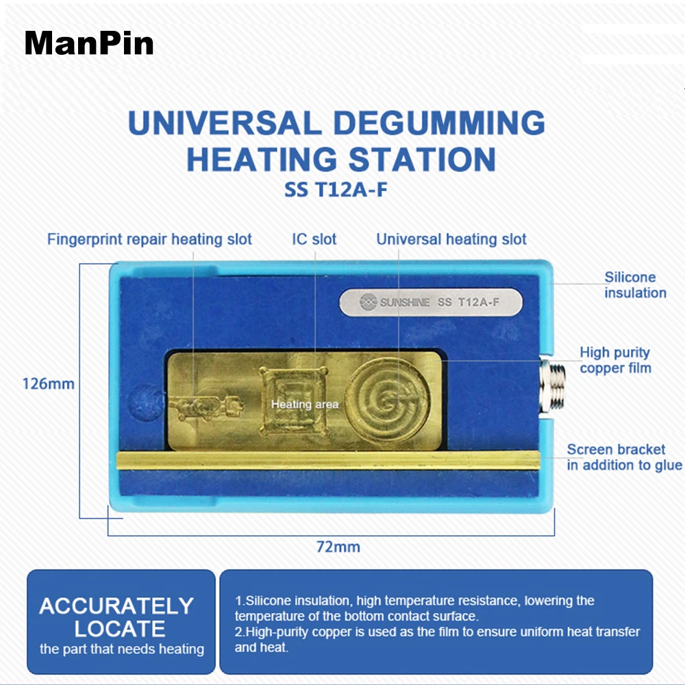 Паяльная станция для iPhone XS Max XR 11Pro разделитель чипов CPU IC мобильный телефон