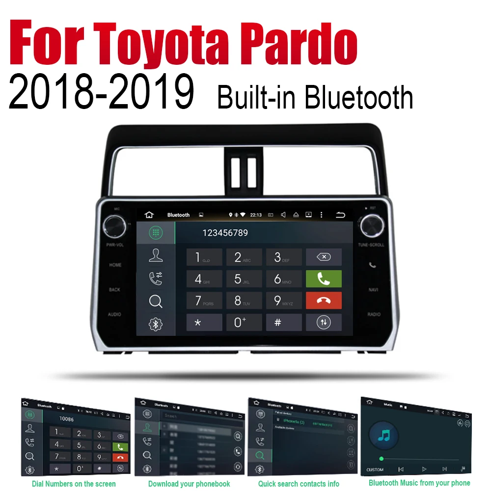 ZaiXi Android автомобильный GPS Navi для Toyota Pardo/LC950/Prado 950 2018 ~ 2019 плеер навигация WiFi Bluetooth