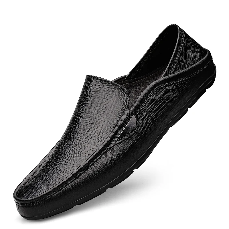 Мокасины мужские из натуральной кожи роскошные деловые официальная