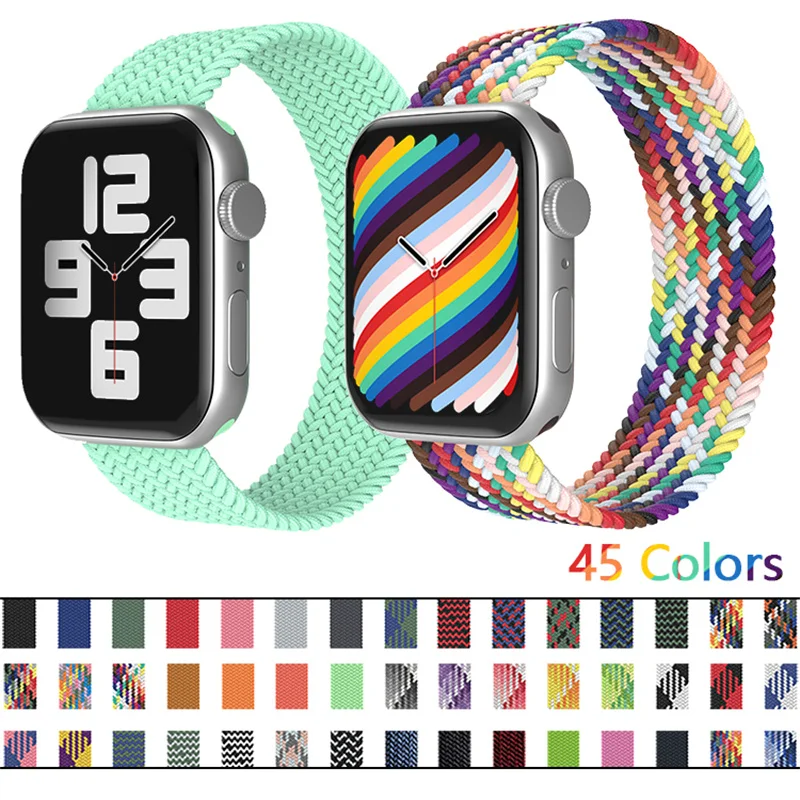 

Watchband 38mm 40mm 42mm 44mm Strap for Apple Watch Band Accessories Smart Watch Band Silicone Correa iWatch Series 3 4 5 6 SE
