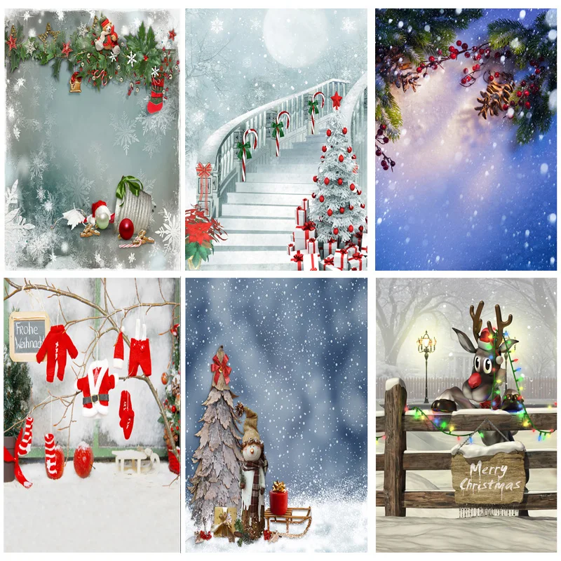 

ZHISUXI Vinyl Custom Christmas Theme Photography Background Children Portrait Backdrops For Photo Studio Props 1911 CXZM-38