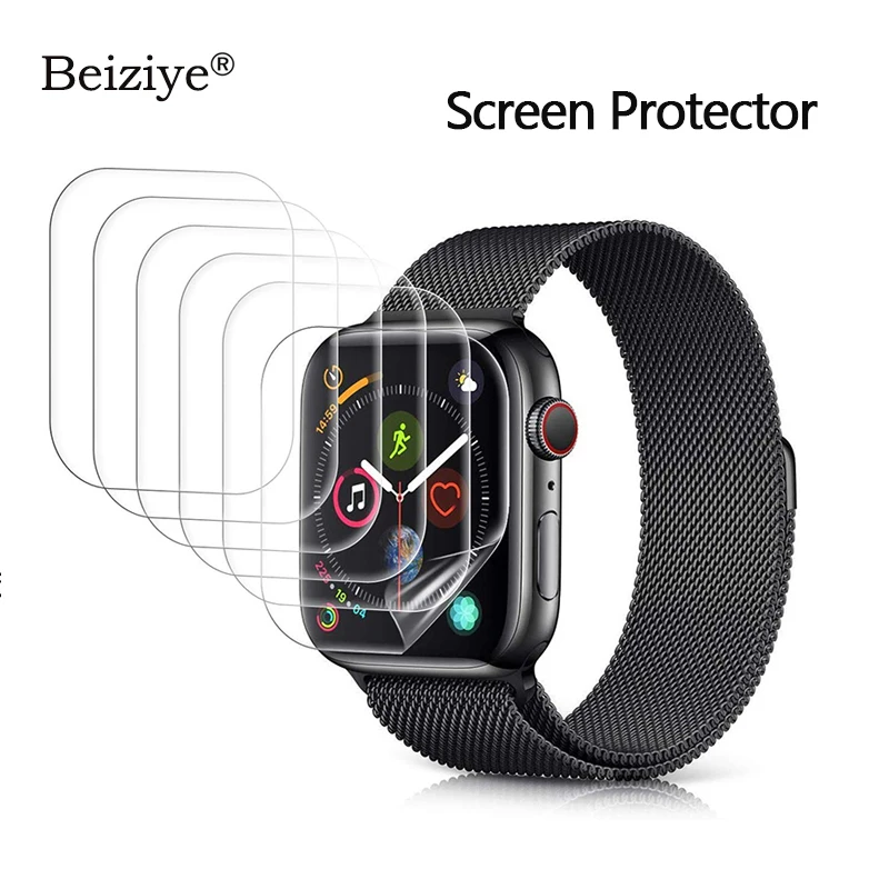 Защита экрана для Apple Watch 38 мм 42 серия 3 2 1 защита от царапин iWatch 40 44 4 5 6 SE мягкая TPU HD