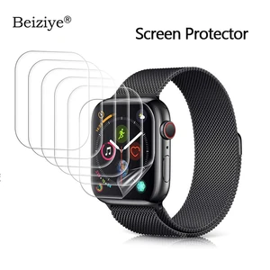 Защитная пленка для Apple Watch, 38 мм, 42 мм, Series 3, 2, 1, защита от царапин, для iWatch 40 мм, 44 мм, Series 4, 5, 6, SE, мягкая прозрачная пленка из ТПУ