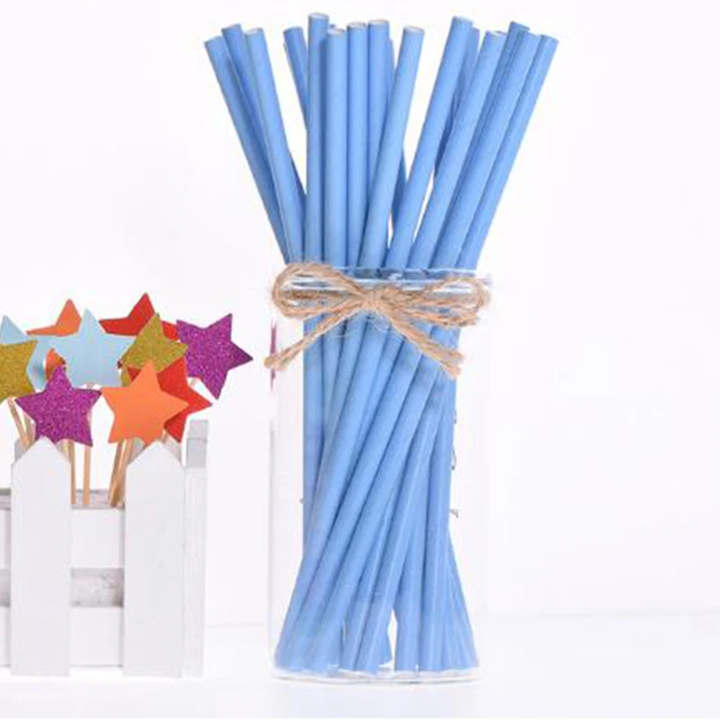 25 шт одноразовые бумажные соломинки креативные смешанные питьевые соломенные
