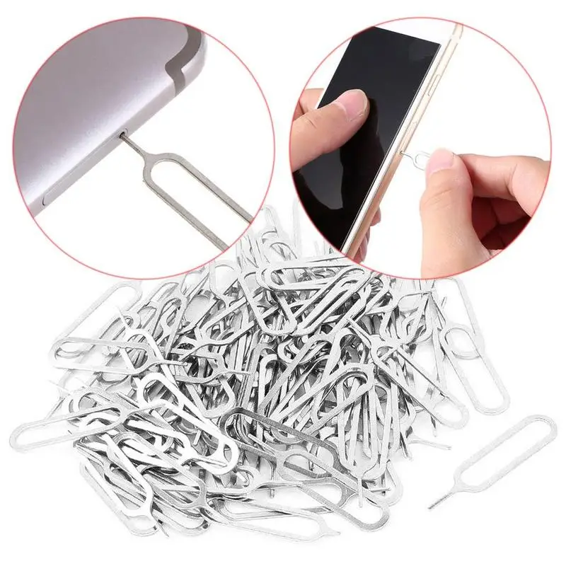 

30pcs/set Sim Card Tray Removal Eject Pin Key Tool Steel Needle For iPhone iPad Samsung S10 Plus S10 Huawei Xiaomi Mobile Phone
