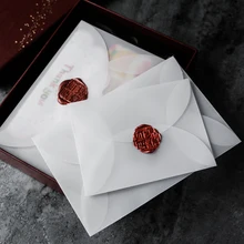 40 шт./лот полупрозрачные серной кислоты бумажные конверты для DIY открытки/хранения карт, свадебные приглашения, подарочная упаковка