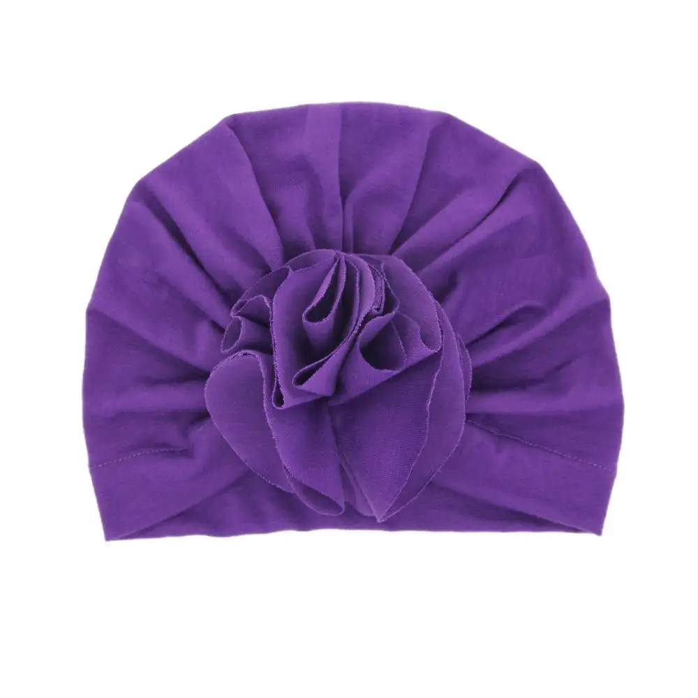 

Baby Hat Newborn Elastic Turban Hats for Girls Cotton Infant Beanie Scarf New Fashion Flower Cap Head Wrap Accessories
