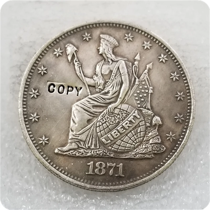 USA 1871 (50C)Indian Headdress Half Dollar Patterns COPY COIN | Non-currency Coins